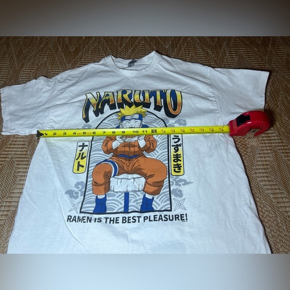 Naruto Men's Ramen Graphic White Short Sleeve T-shirt,Size L,Great Condition - Picture 6 of 8